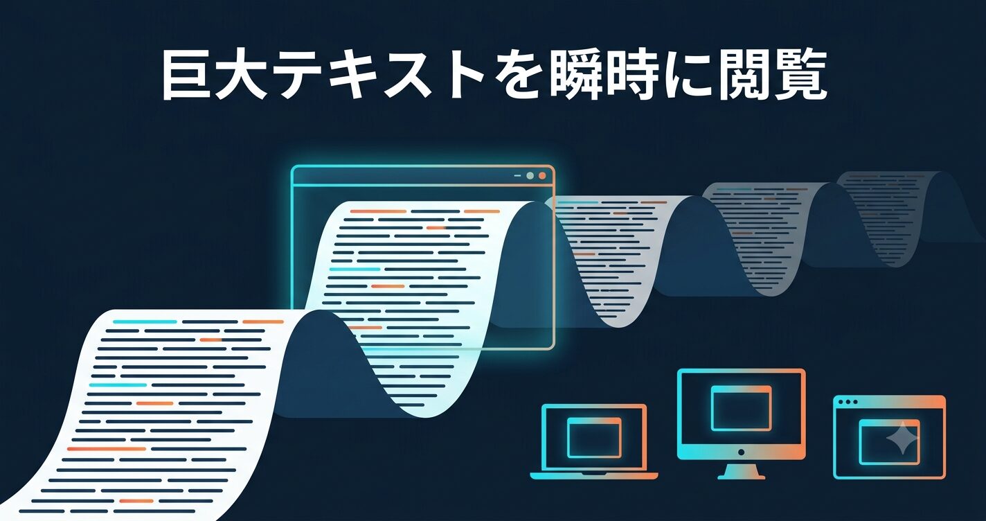 UwView をGitHub公開 — Windows95時代の大容量(最大2億行)テキストビューアを3OS対応にリニューアル