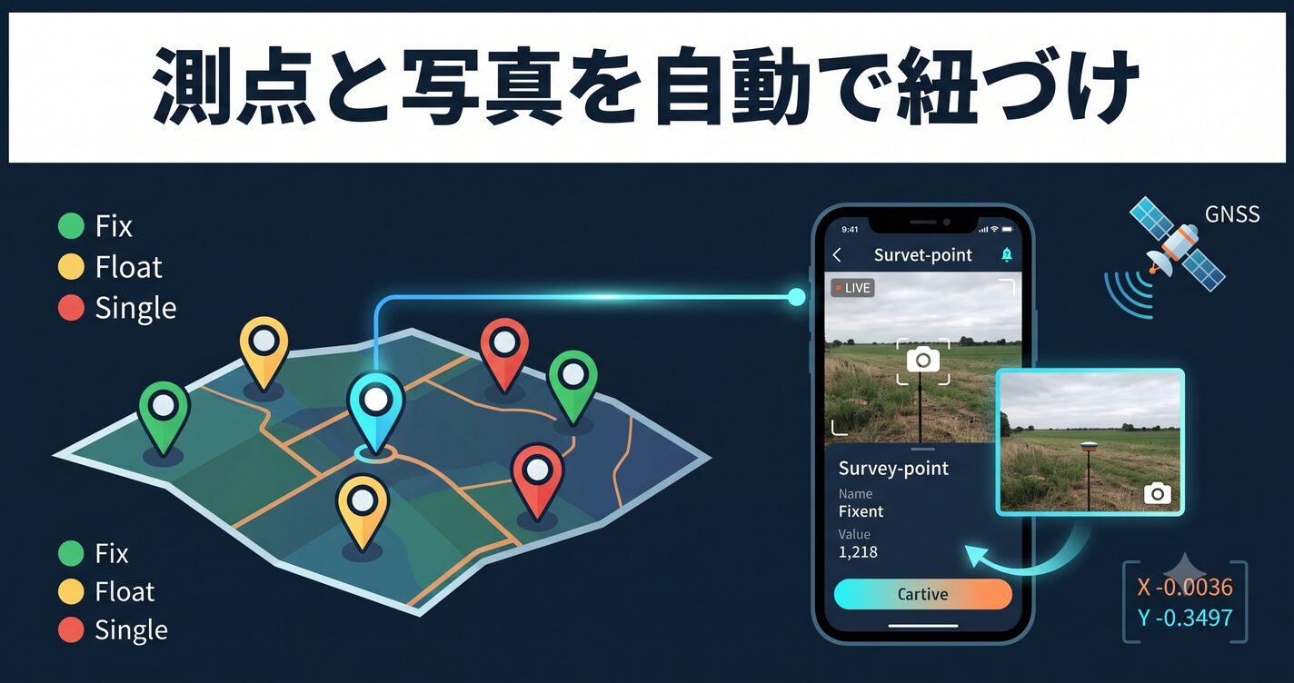 測点データを現場で確認する運用