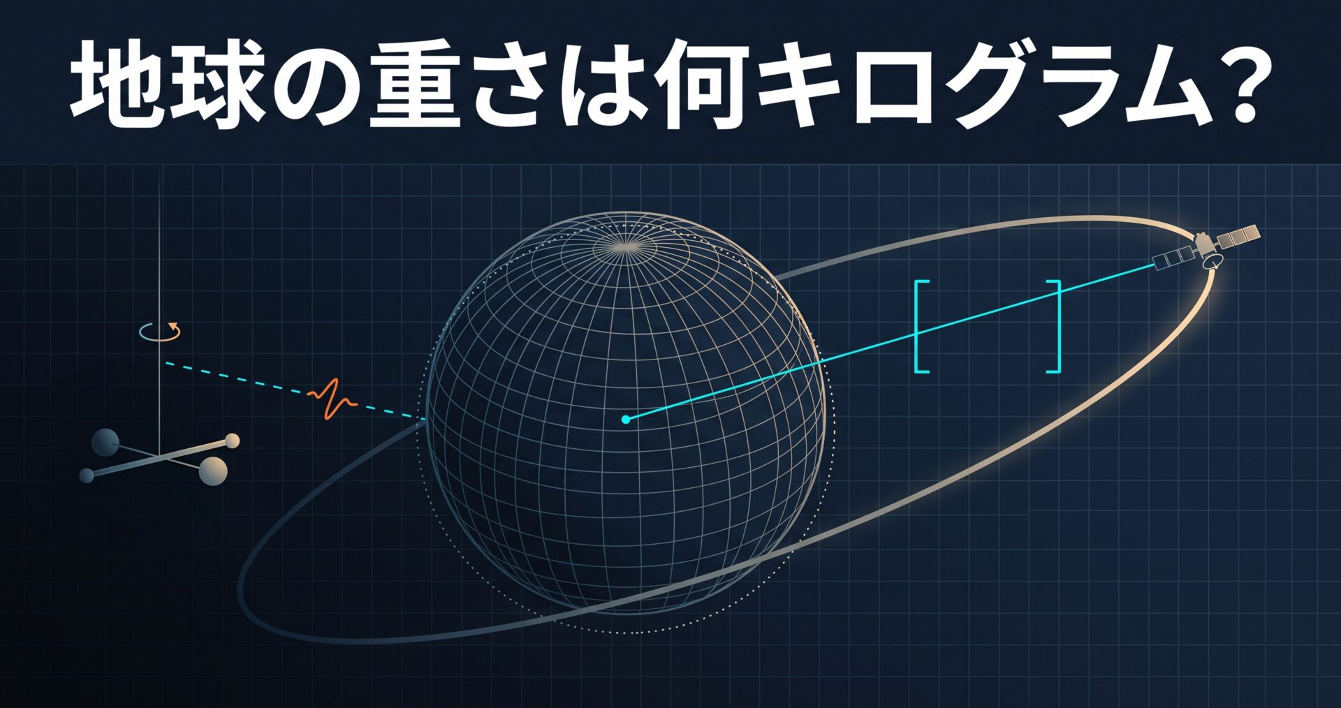 地球の重さは何キログラム? — 5.97×10²⁴kgという数字の精度が意外と悪い理由と、GNSSが毎秒使っている「GM」